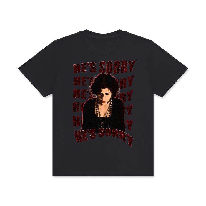 
                  
                    He's Sorry Nancy Downs Unisex Classic Crew Neck Cotton T-Shirt
                  
                