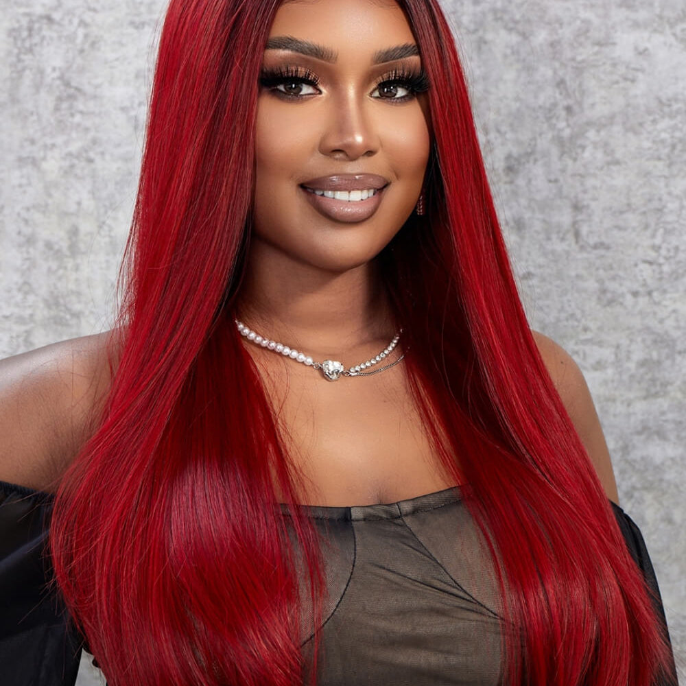 
                  
                    13*2" Lace Front Wigs Synthetic Straight 26" 150% Density
                  
                