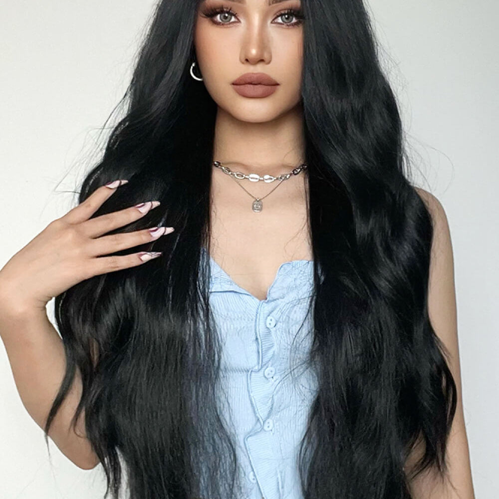 
                  
                    Full Machine Long Wave Synthetic Wigs 28''
                  
                