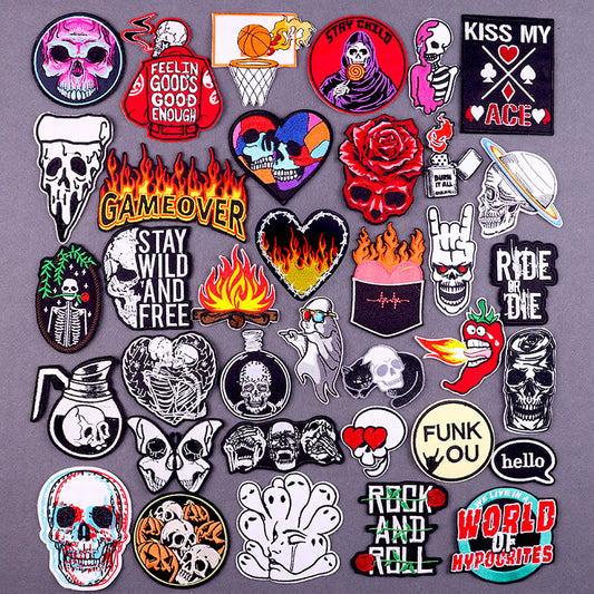 Punk Embroidered Patches