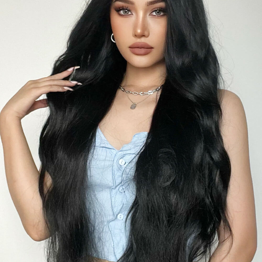 
                  
                    Full Machine Long Wave Synthetic Wigs 28''
                  
                