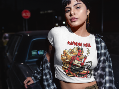 RAISING HELL Micro Rib Baby Tee